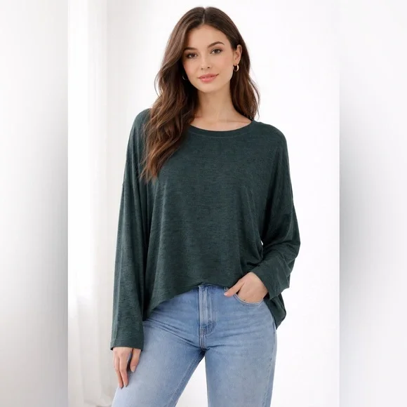 Girlfriend Collective RESET Long Sleeve Top Soft Stretchy Sustainable Athleisure - Picture 1 of 7